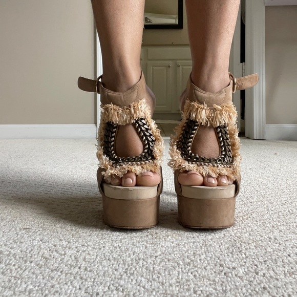 BRIAN ATWOOD fringe and chain trimmed sandals - Picture 3 of 10